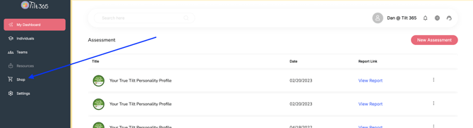order assessment for client